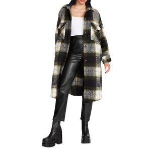 Steve Madden Oversized Chloe Flannel Shacket NWOT